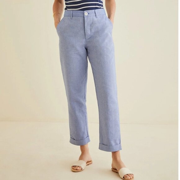 NWOT Kowtow Exclusive Edition Pants Blue 100% Cotton XS - Picture 1 of 14